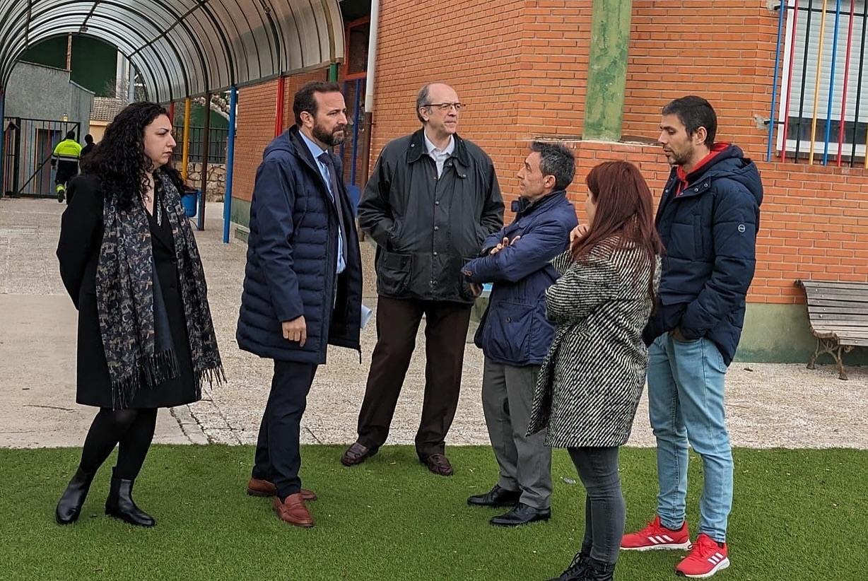 visita del Viceconsejero de Política y Organización Educativa a Valdemaqueda