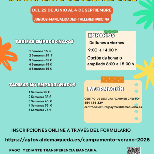 Campamento de verano 2026