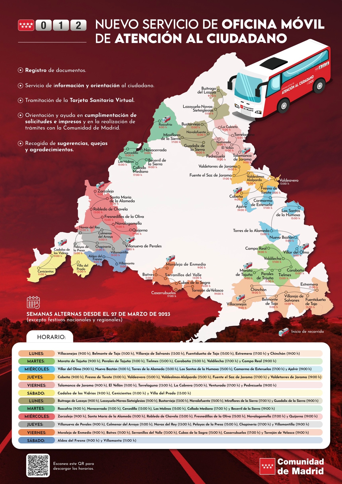 Oficina móvil de Atención al Ciudadano de la Comunidad de Madrid