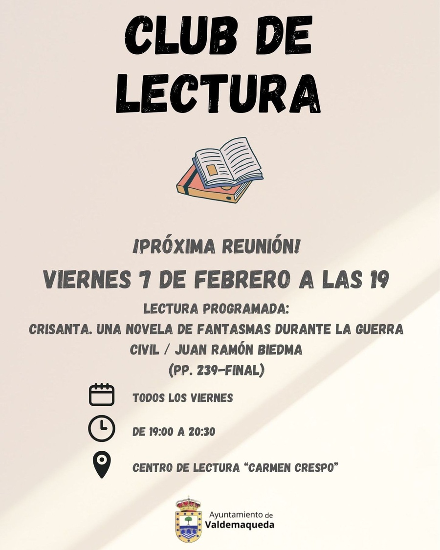 20250207 Club de lectura Valdemaqueda