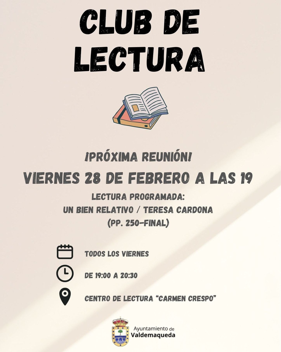 20250228 Club de lectura Valdemaqueda