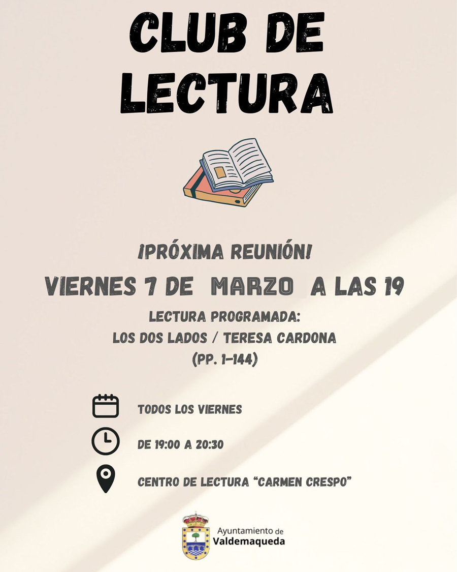 20250307 Club de lectura Valdemaqueda