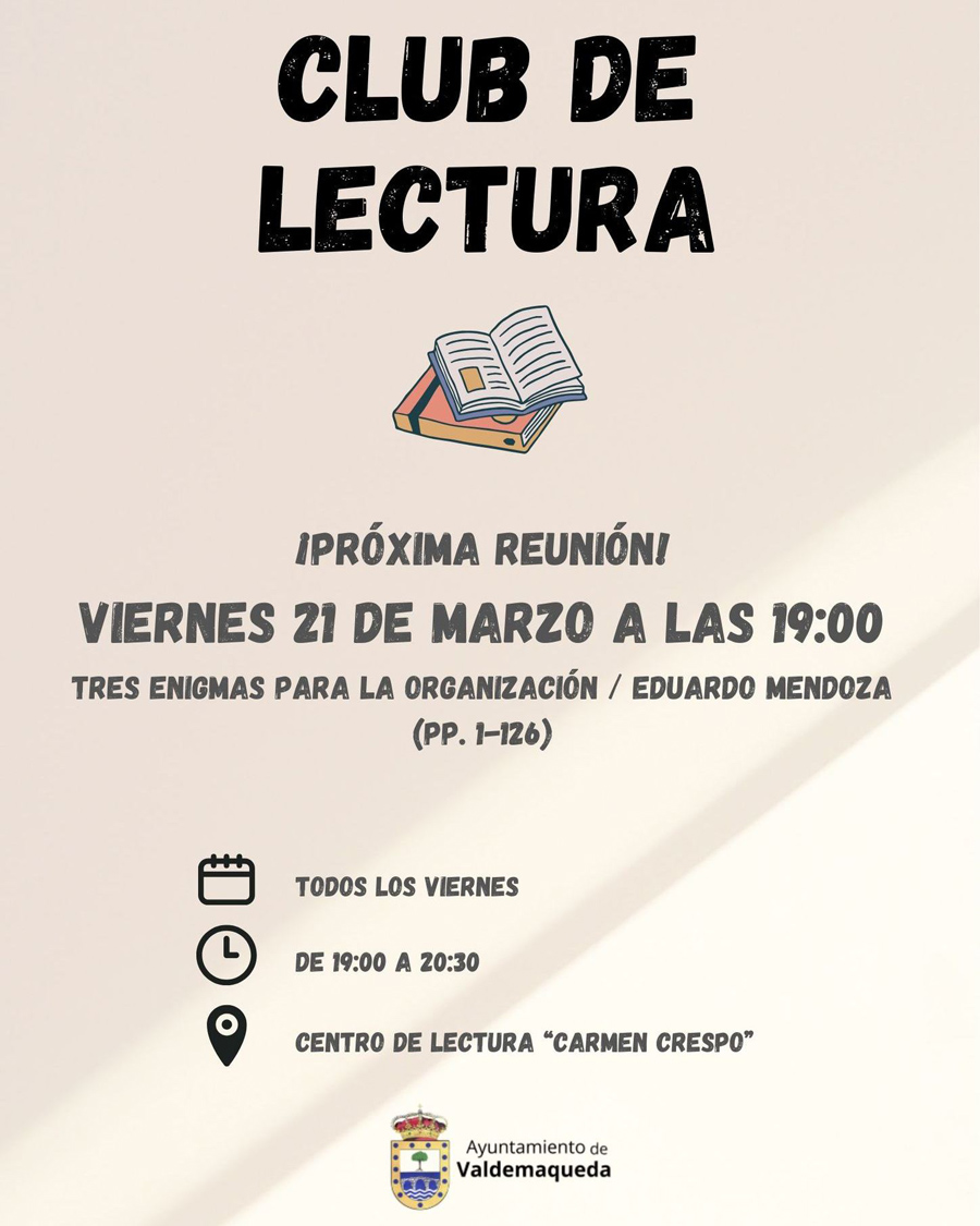 20250321 Club de lectura Valdemaqueda