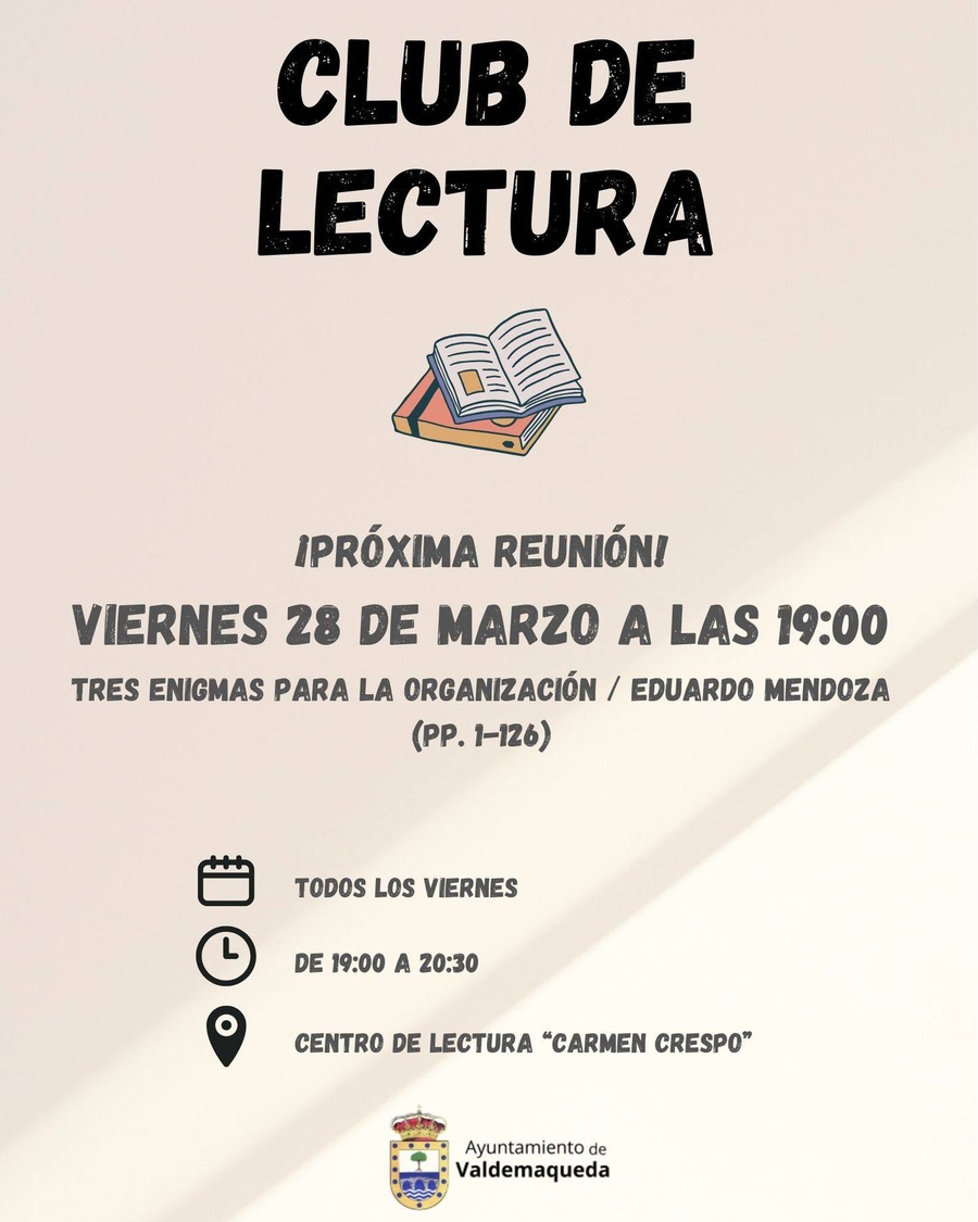20250328 Club de lectura Valdemaqueda