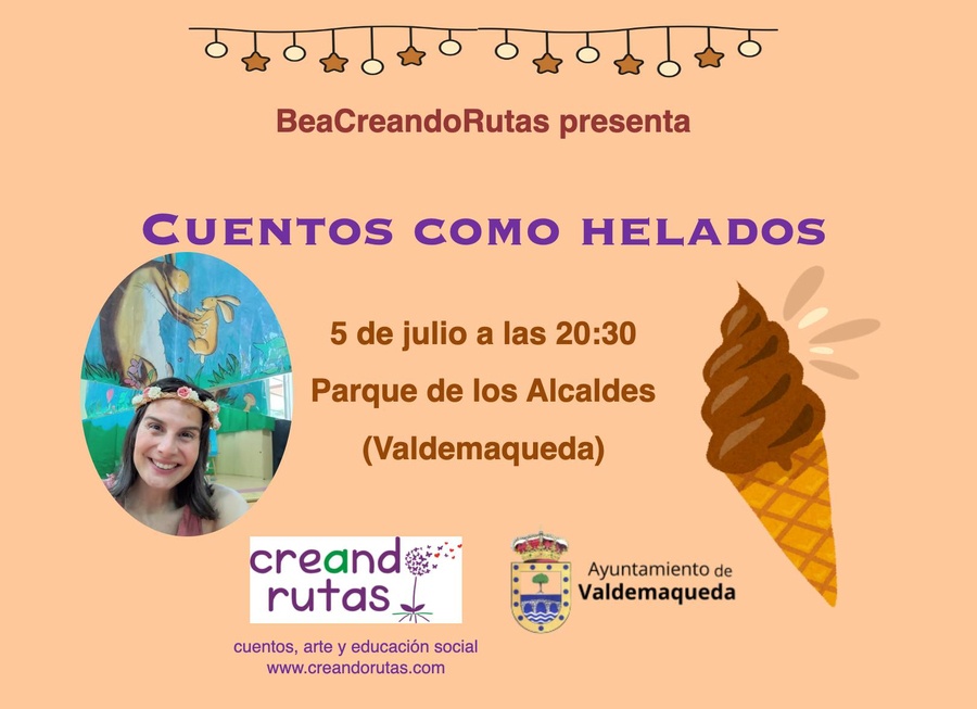 Cuentacuentos cuentos como helados en Valdemaqueda