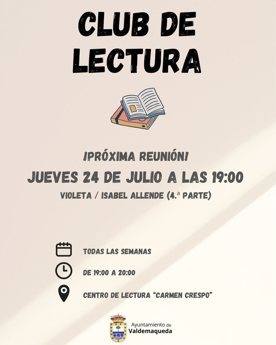 20250702 Club de lectura Valdemaqueda