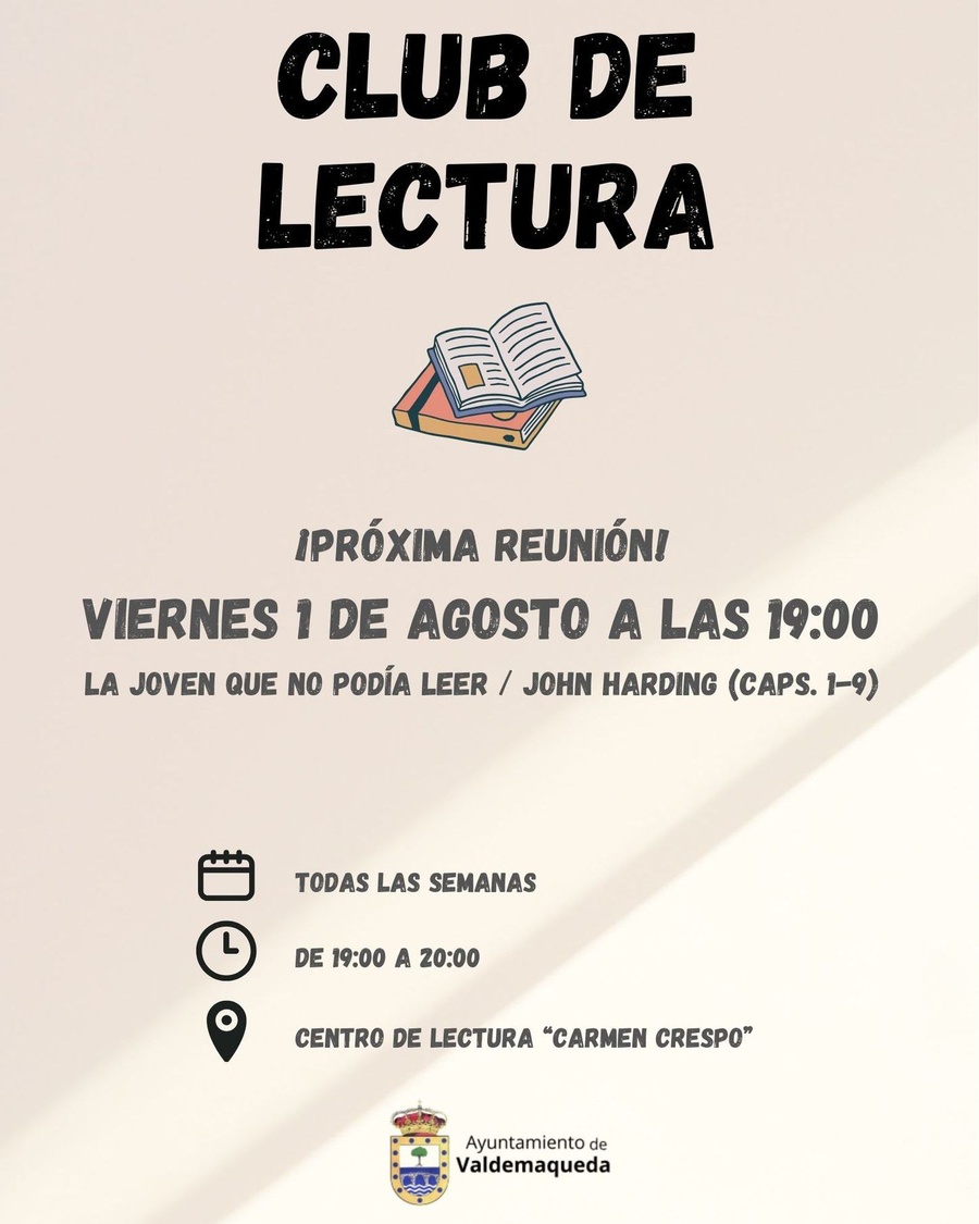 20250801 Club de lectura Valdemaqueda