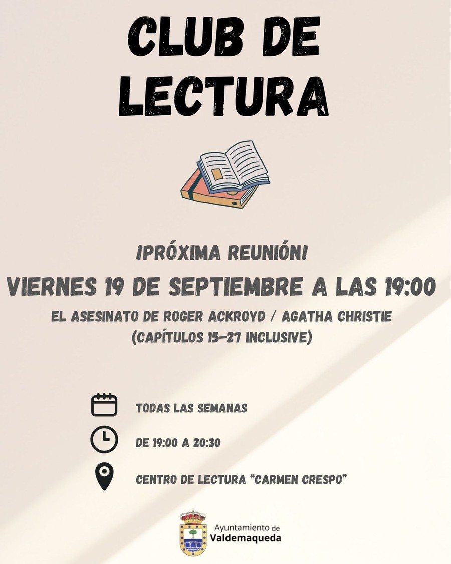 Club de lectura Valdemaqueda 20250829