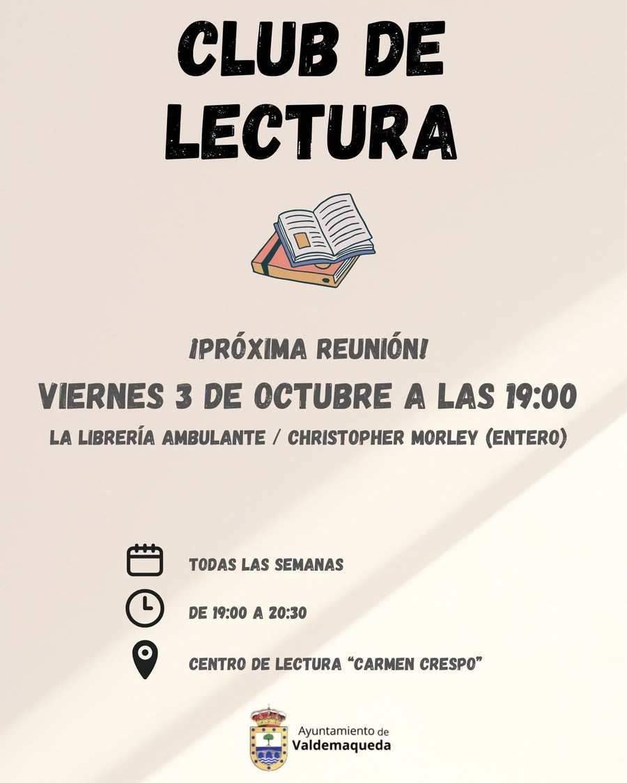 Club de lectura Valdemaqueda 20250829