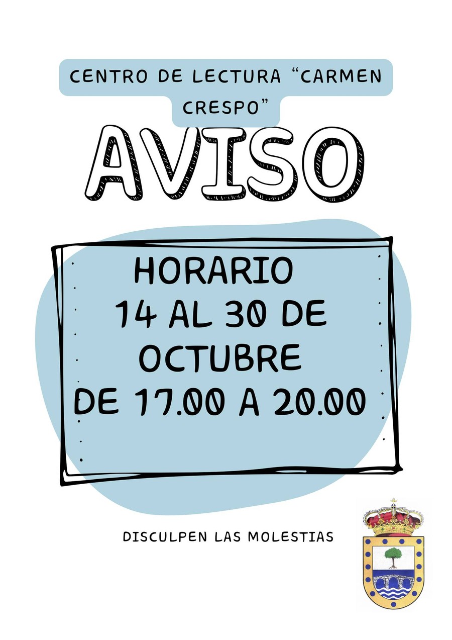 Horario 14 al 30 oct 2025