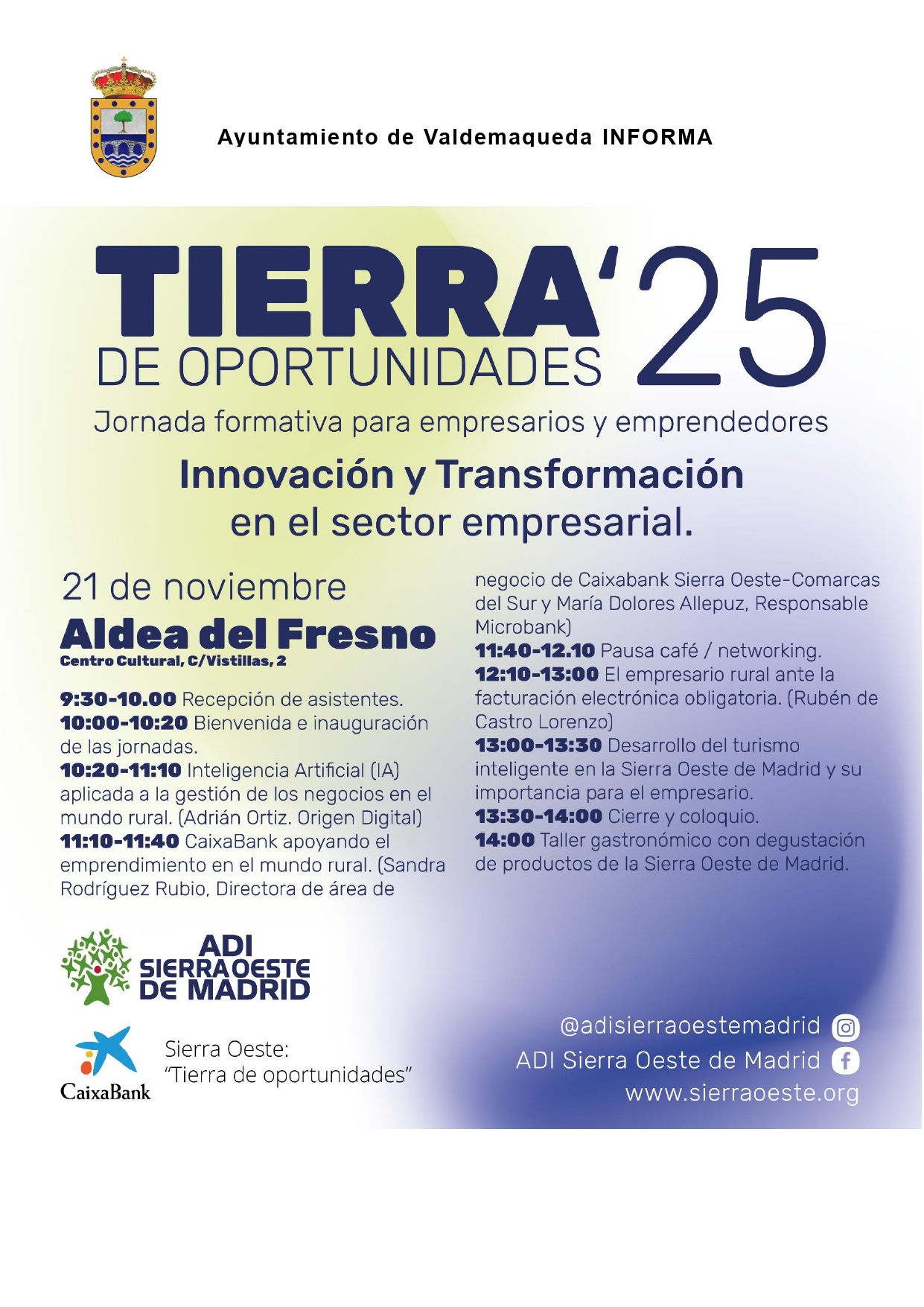 Sierra Oeste Tierra de oportunidades 2025