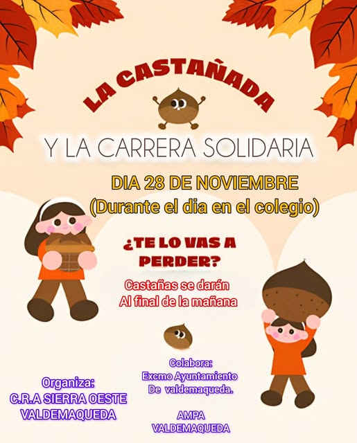 Castañada y carrera solidaria