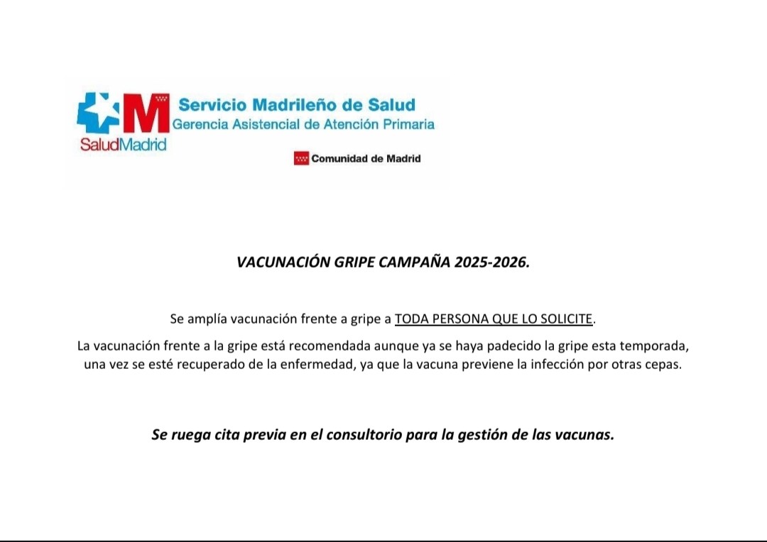 Vacunación gripe 2025 26