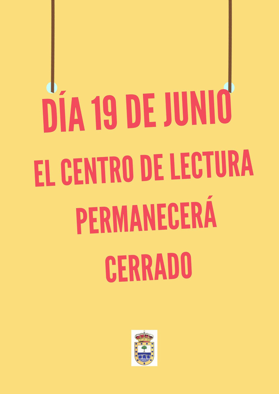 Aviso centro de lectura 19junio26