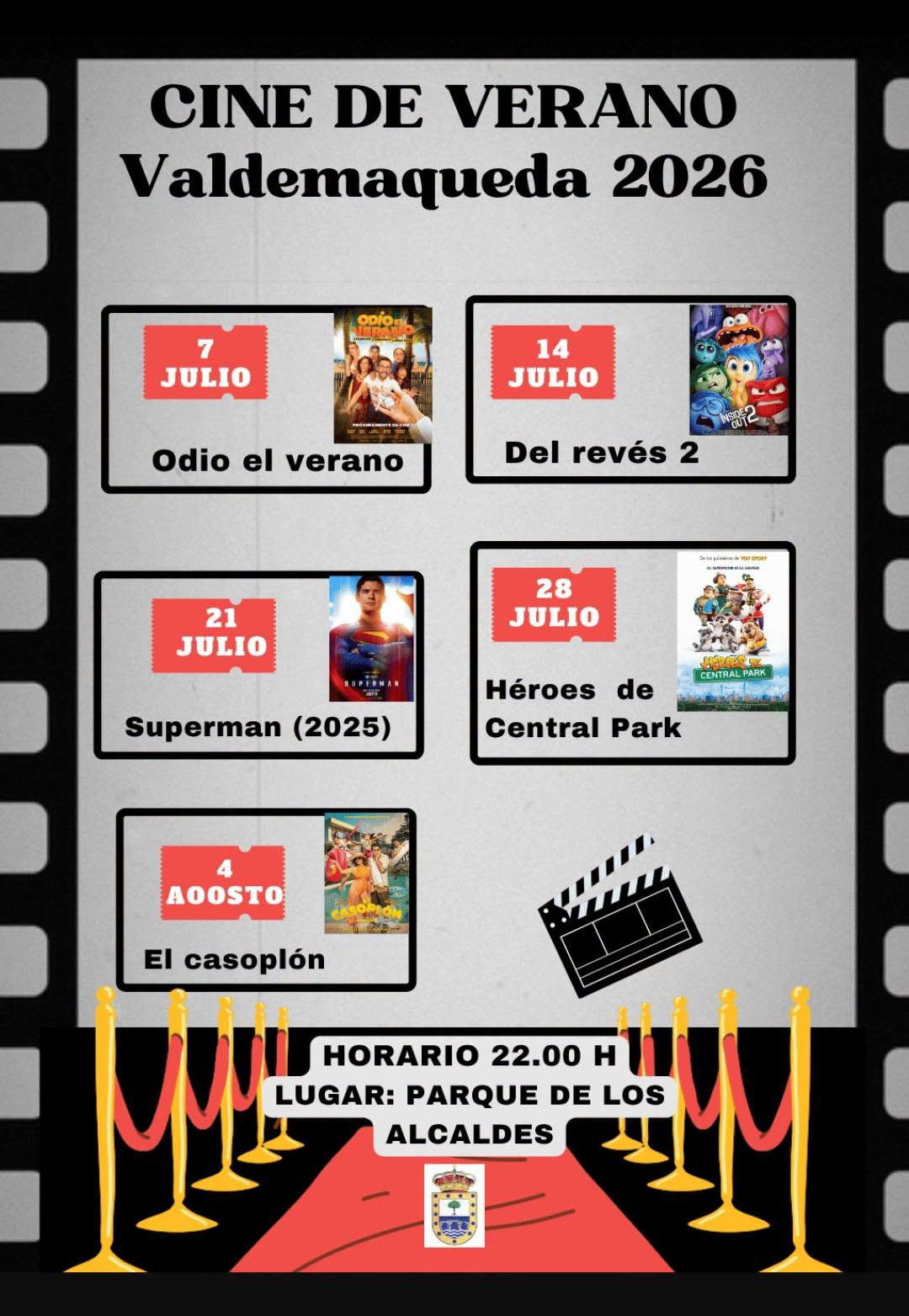 Cine de verano Valdemaqueda 2026