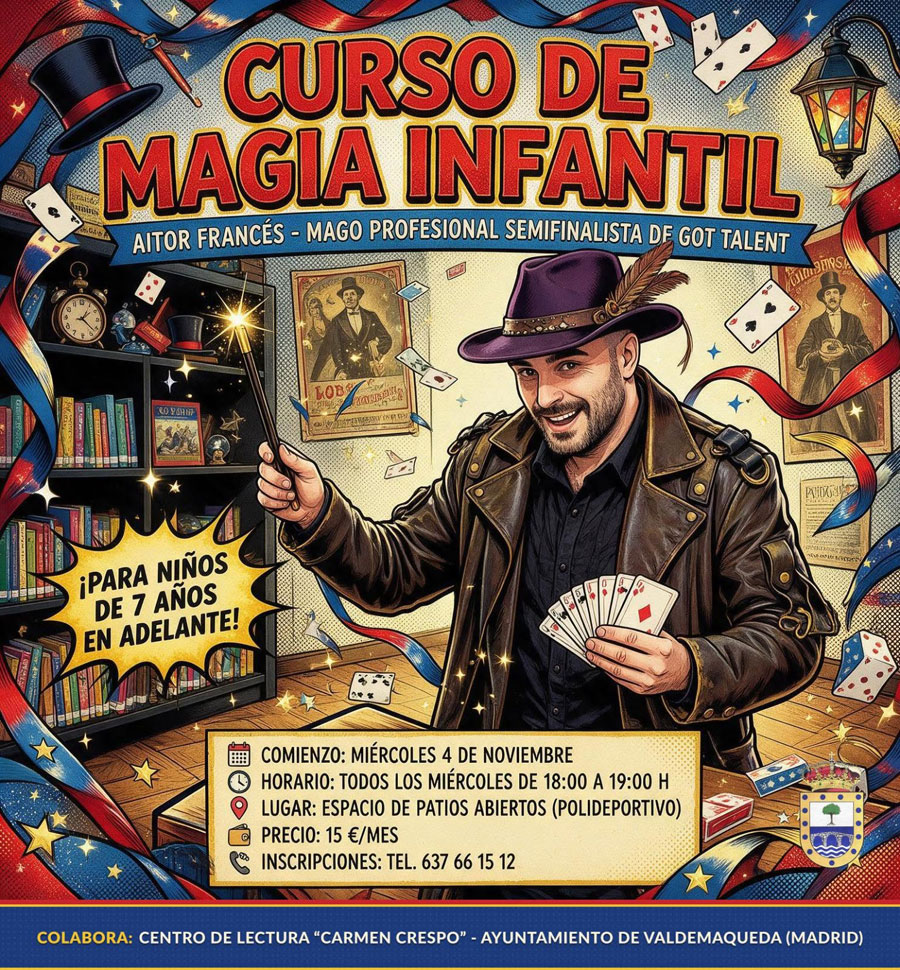 Curso de magia infantil Valdemaqueda